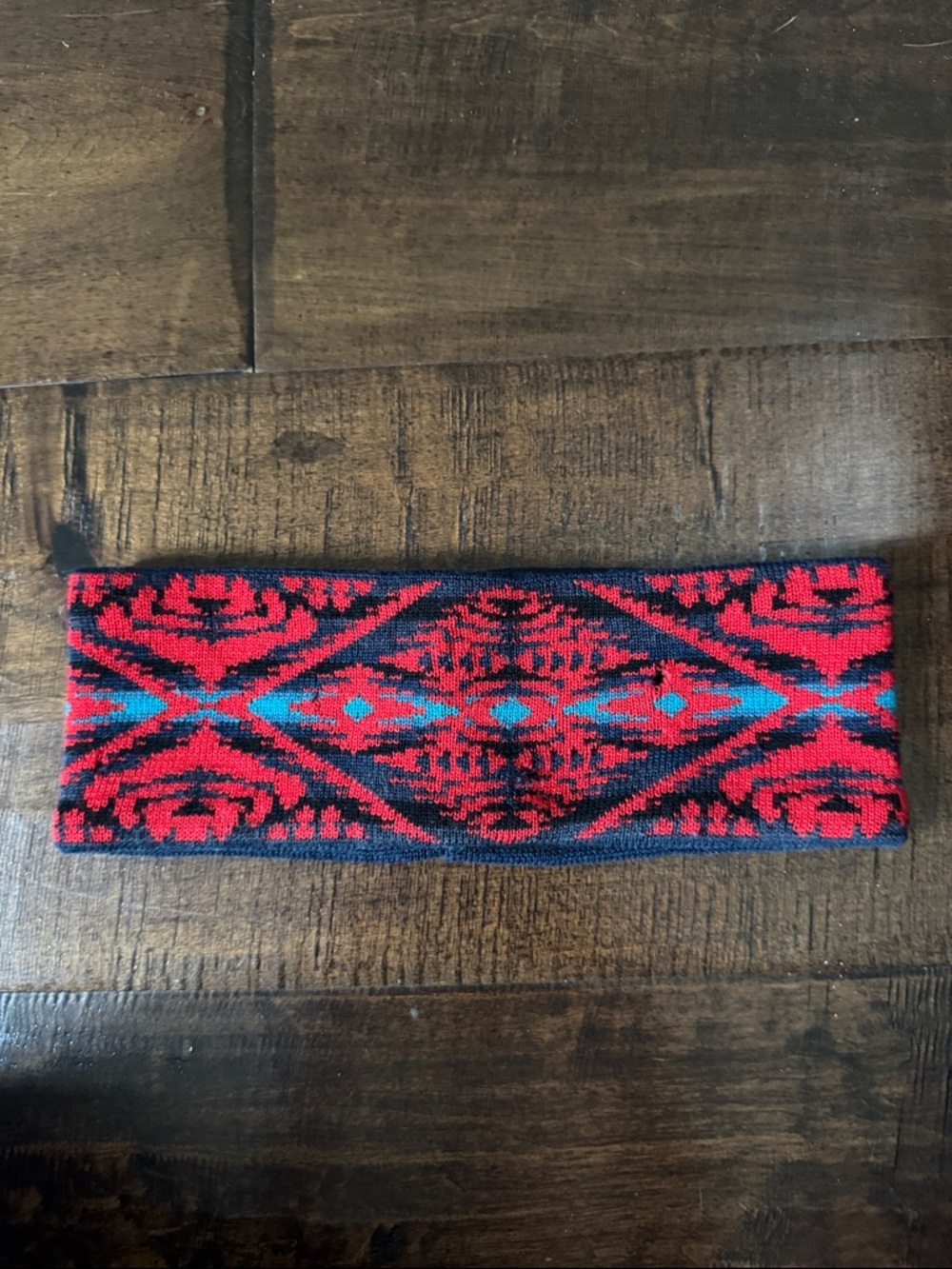 Pendleton Red Knit Headband/Ear Warmer